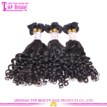 Wholesale 100 percent russian aunty funmi hair bouncy curls top grade 7a funmi human hair